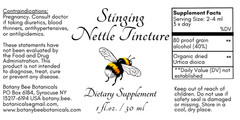 Stinging Nettle Tincture, Organic Nettle Extract