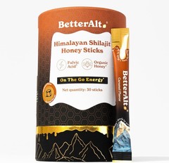 Better Alt Pure Himalayan Shilajit Caramel Honey Sticks Organic – 30 Sticks NEW