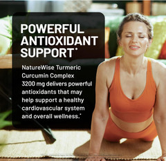 Turmeric Curcumin with Black Pepper BioPerine Antioxidant 3200mg 90 Capsules