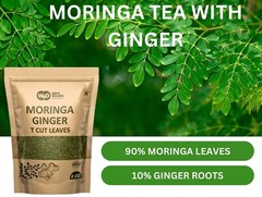 Moringa Tea with Ginger 8 oz, Boost Immunity, Aid in Digestion(1 Pack)