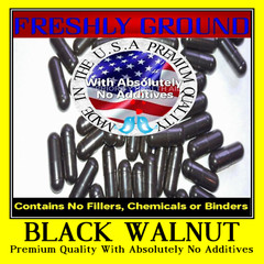 BLACK WALNUT HULLS With Absolutely No Additives Potency 100 Vegetarian Capsules