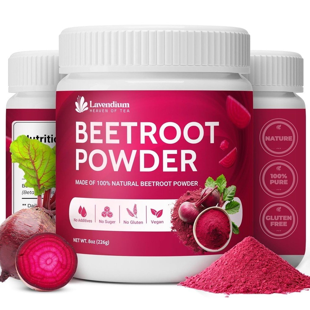 Pure & Natural 8oz Beet Root Powder – , Non-GMO, Versatile for Smoothies & Ba…