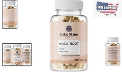100% Pure Maca Root Capsules – Single Ingredient, No Additives, Adult Health