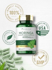 Carlyle Moringa Oleifera Supplement | 180 Capsules | 180 Count (Pack of 1)