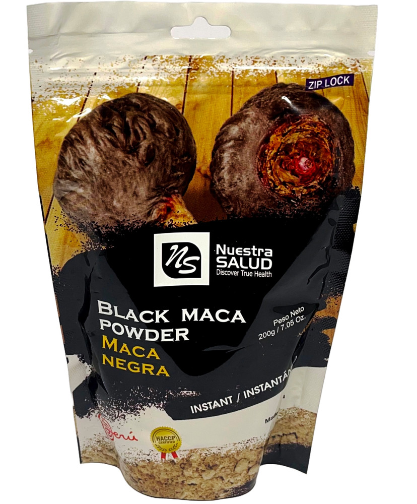Black Maca Powder (200g) Unleashed The Power Peruvian Maca Negra Gelatinized