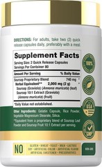 Soursop Capsules | 2000mg | 160 Count | Non-GMO, Gluten Free| by Carlyle