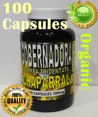 Gobernadora Larrea tridentata Chaparral leaf Natural organic 100 Capsules