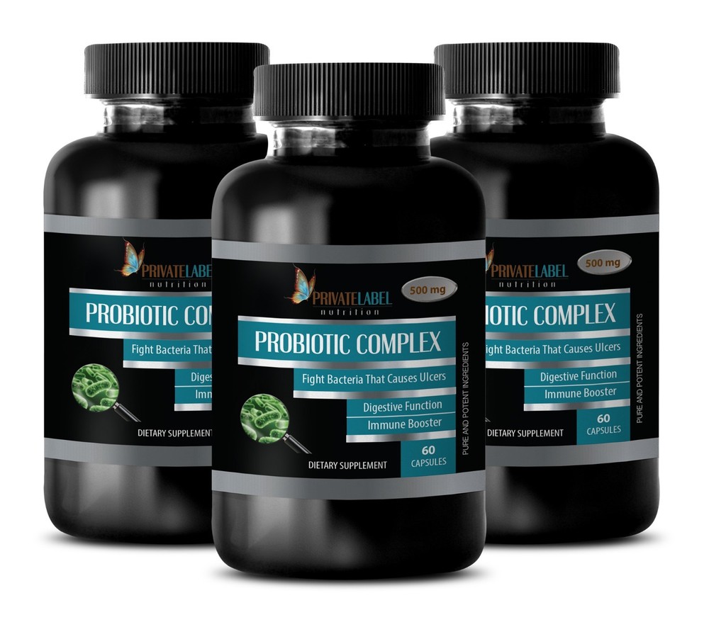 Digestive Tract Help – Probiotic Advanced Blended Complex – 3 Bottles