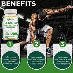 L-Arginine & Maca Root Capsules Natural Energy Stamina Performance Support