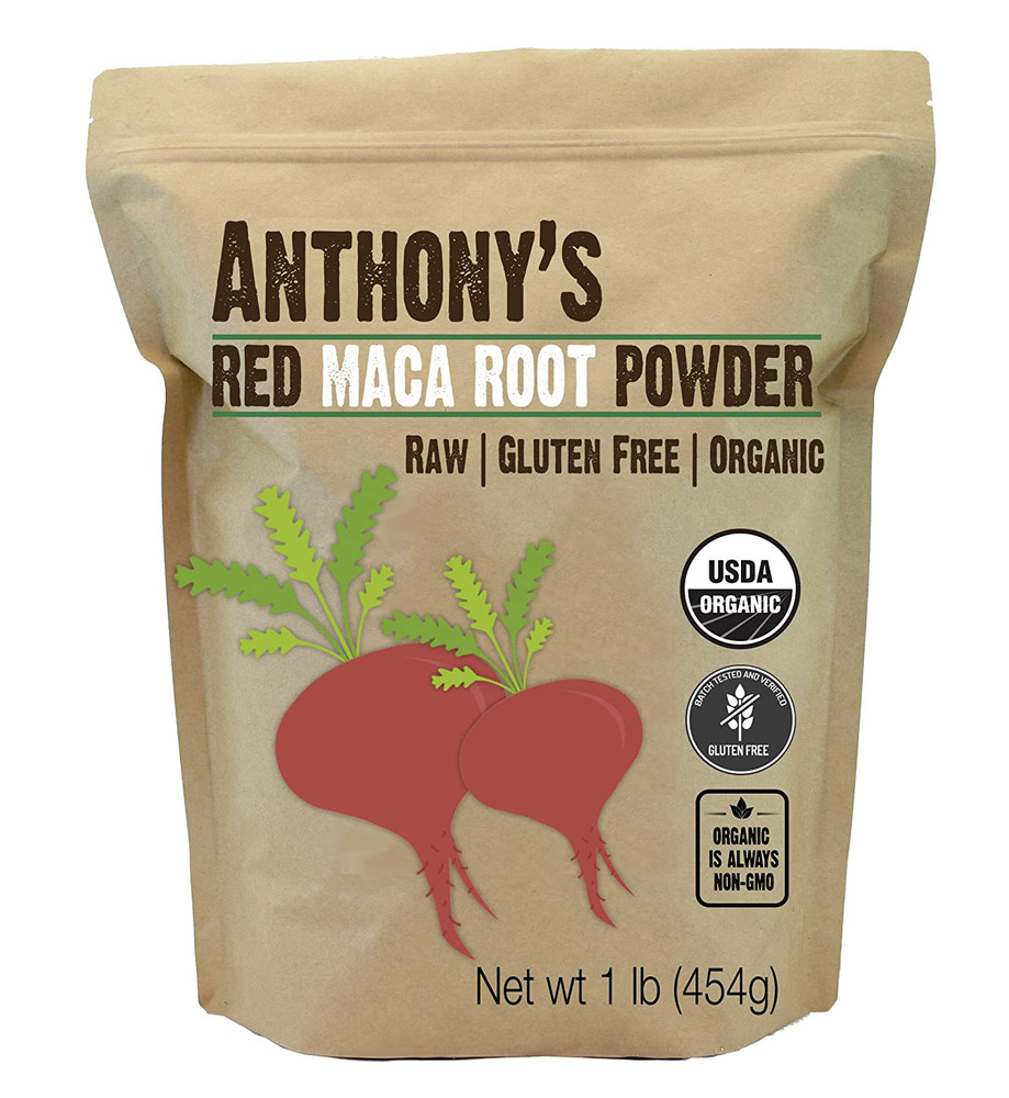 Organic Red Maca Root Powder 1 Lb Bag Raw Gluten Free Non GMO Non Gelatinized