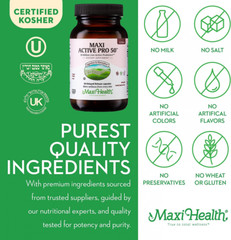 Maxi Health Active Pro-50 Live Probiotics, Ultra 30 Count (Pack of 1)