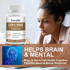 Lions Mane Mushroom extract capsules for Brain Support and Immune Health