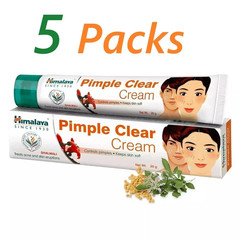 Himalaya PIMPLE CLEAR CREAM Herbal For Skin Care 20 Gm Each – Pack of 5