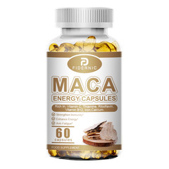 FIDERNIC Maca Root 60 Capsules Peruvian Maca Extract Men Women Supplement