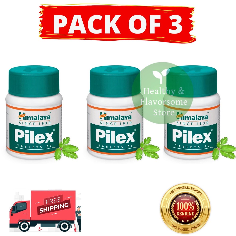 3 x Himalaya Pilex For Piles (180 Tablets) Long Expiry FREE SHIPPING