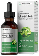 Green Tea Liquid Extract | 2 fl oz | Alcohol Free | Vegetarian | by Horbaach