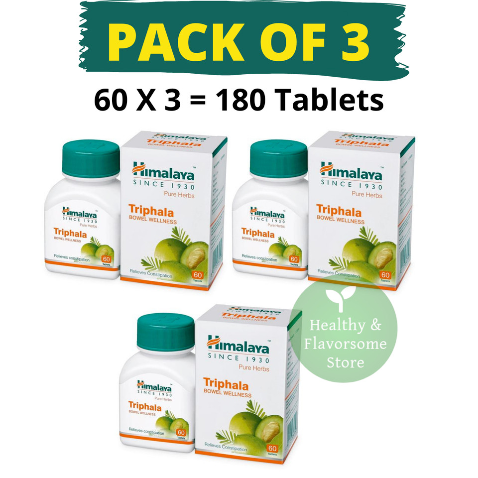 Himalaya Triphala Relieves Constipation Promotes Bowel Wellness 3 Boxes 2026 Ex