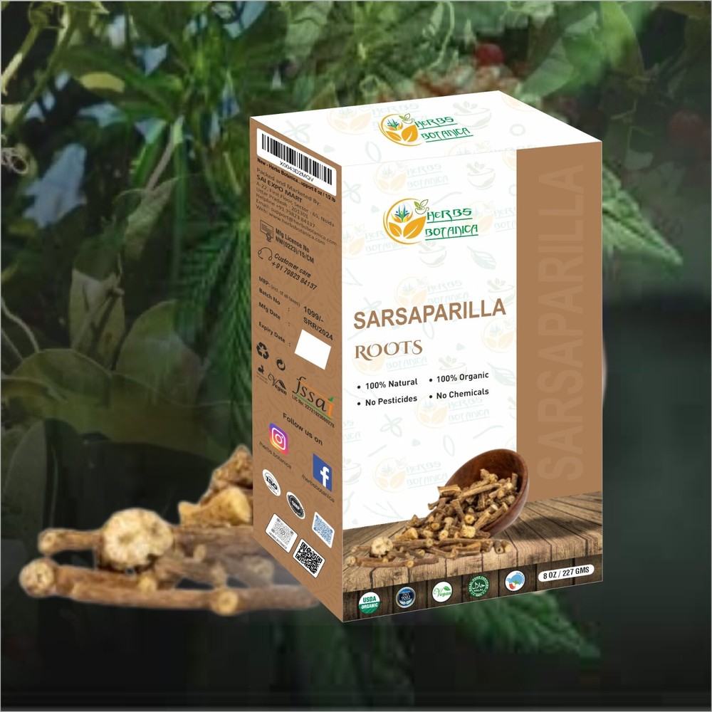 Premium Herbs Botanica Sarsaparilla Root 8oz – Dried, Cut & Sifted