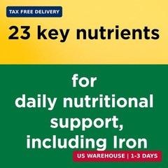 Nature Made Multivitamin Tablets with Iron, Multivitamin for Women and Men for D