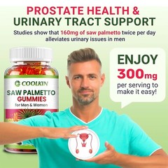 Saw Palmetto Gummies 300mg – Prostate Health & Urinary Flow Support Formula