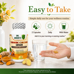 Turmeric Curcumin with Ginger and Bio pepper 2600mg Triple Strength Capsules 200