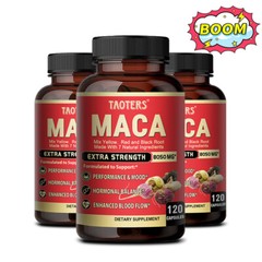 Maca Root Capsules 8050mg |60/120 Pills | Red, Yellow,Black Maca Supplements USA
