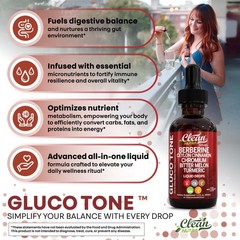 Clean Nutra Berberine with Ceylon Cinnamon Supplement 2 Fl Oz (Pack of 1)