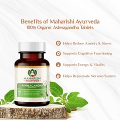 3 X Maharishi Ayurveda ASHWAGANDHA Tablets Organic (180 tab) Herbal