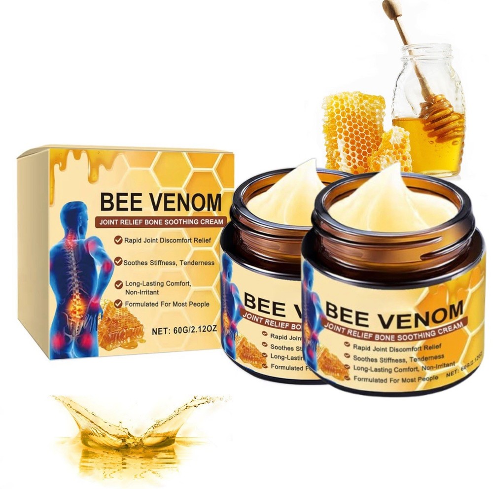 Bee Venom Skin Treatment Cream -Relieves Joint and Bone Discomfort for Back