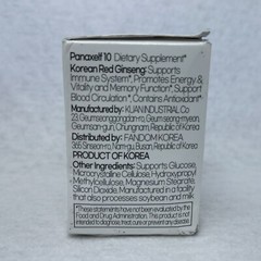 Panaxelf 10 Korean Red Panax Ginseng 60 Tablets EXP 11/26