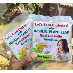 Natural Insulin Plant Leaf Tea Bags Costus Igneus Diabetic Herbal Organic Powder