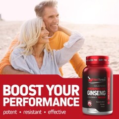 Herbtonics Korean Red Panax Ginseng 1500mg – High Potency Ginseng for Energy,