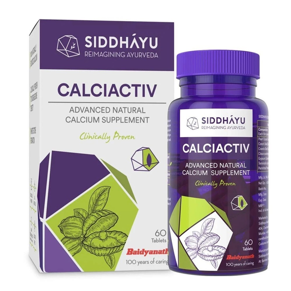 Siddhayu Calciactiv Tablets, 60 Tablets c525
