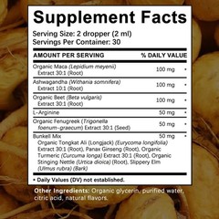 Maca Root Liquid Drops With Muscle Recovery Enhances Vitality And Immune Health
