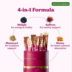 Better Alt She-Lajit Honey Sticks for Women – Himalayan Shilajit – 21ct