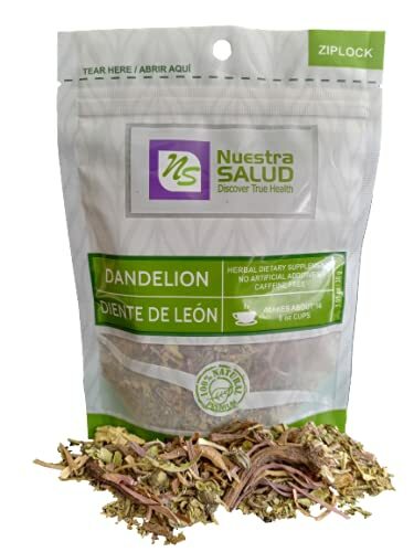New Diente de Leon/ Dandelion 100% Natural Tea- Nuestra Salud 1.05 oz/ 30g.