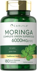 Carlyle Moringa Oleifera Supplement | 180 Capsules | 180 Count (Pack of 1)