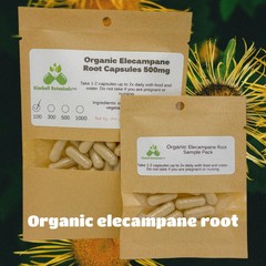 Organic Elecampane Root (Inula helenium) 500mg vegetarian capsules, made fresh