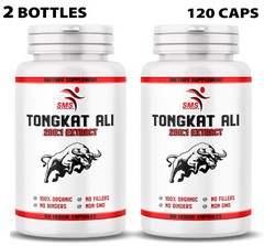60 PILLS TONGKAT LONGJACK 100% PURE ROOT GRADE ‘A’ EXTRACT 200:1 120 CAPSULES