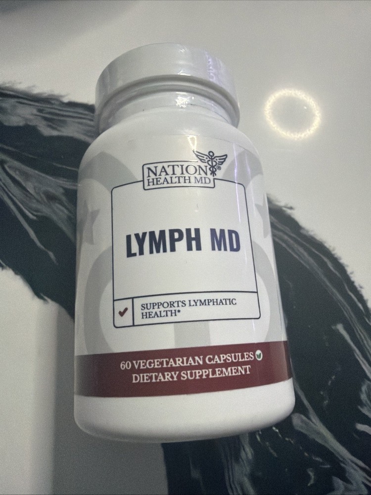 Nation Health MD Lymph Lymphatic System Supplement 60 Vegetarian Capsules