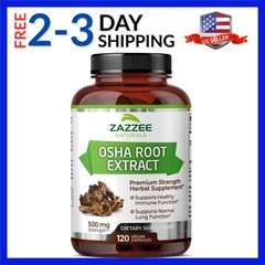 Osha Root Extract Capsules 500mg 120 Count Respiratory Support