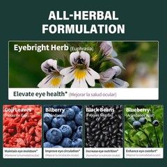 Nabouherb Eyebright Liquid ~ 5-in-1 Herbal Blend ~ Eyebright Herb & Goji Leaves