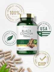 Black Cohosh 700mg | 300 Capsules | Root Supplement | Non-GMO | by Carlyle