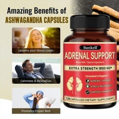 Adrenal Support Supplement, Ashwagandha, Panax Ginseng, Rhodiola Rosea