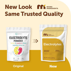 Micro Ingredients Electrolyte Powder, 2 Lbs (139 Servings) | Lemon Raspberry Fla