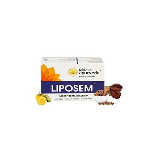 Kerala Ayurveda Liposem 100 Tablets Lipid Heart Wellness Support Free shipping
