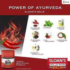 2 x Sloan’s Balm (20gm) Power of Ayurveda with 5 Herbal Natural Oils for Pain