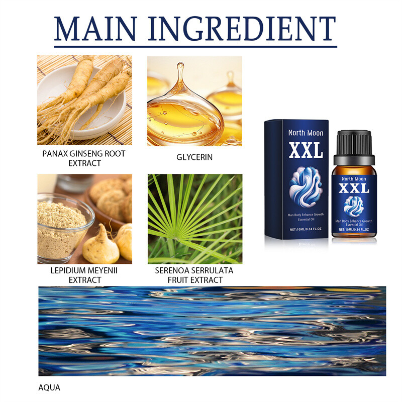 100% Men’s Natural Enlarger Oil Stay Hard Enhancement Thick Growth Faster Big
