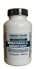 120 Wheatgrass & Ginger Root Capsules | Digestion, Alkalinity, Nutrients & More