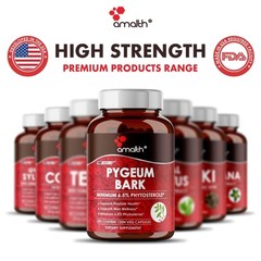 Pygeum Bark plus Saw Palmetto Extract Support Prostate Health 500 mg 90 Capsules